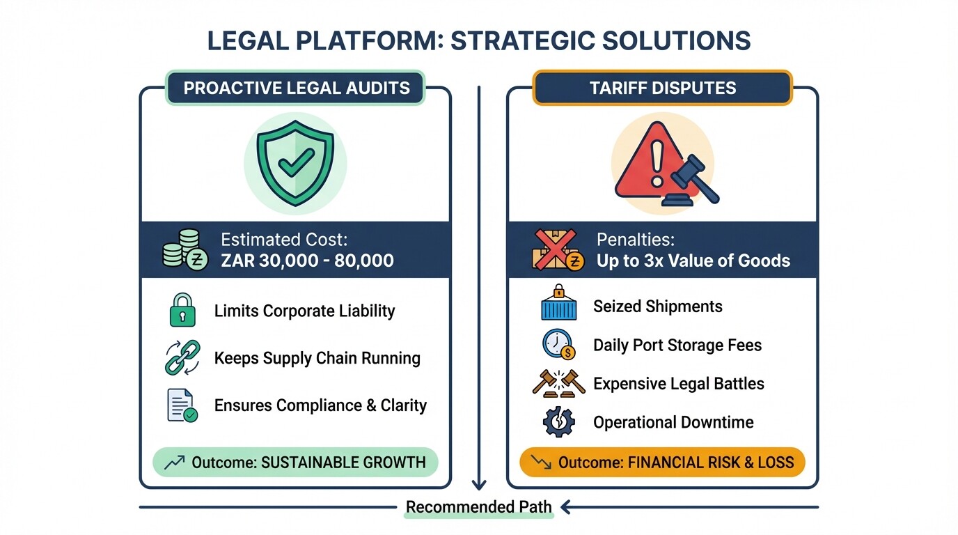Comparison between the cost of proactive customs audits and the penalties of tariff disputes