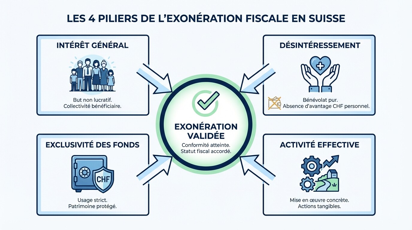 Les 4 conditions obligatoires pour obtenir l'exonération fiscale d'une fondation