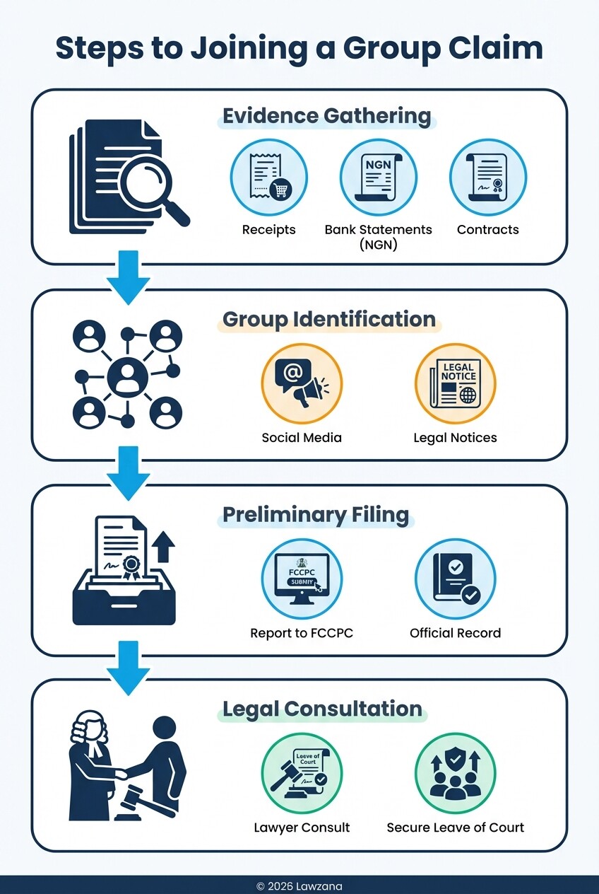 A 4-step process for consumers to join a group legal action in Nigeria