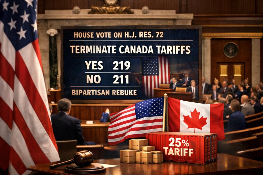 US House of Representatives Passes H.J. Res. 72 to Revoke Executive Tariffs on Canada
