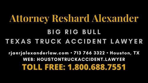Attorney Reshard Alexander - Big Rig Bull Texas Truck Accident Lawyer