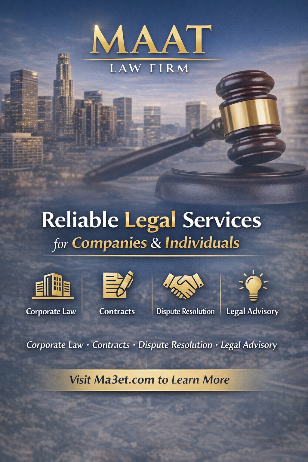 Maat Law Firm مؤسسة ماعت للمحاماة Ma3et.com