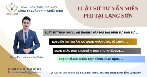 Công ty Luật TNHH Chiến Minh - Lạng Sơn