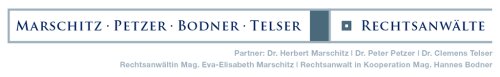 Dr. Herbert Marschitz Dr. Peter Petzer Mag. Hannes Bodner Dr. Clemens Telser Rechtsanwälte